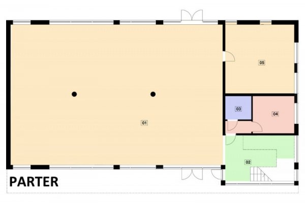 Projekt biurowca PS-SB-290-20V2 pow. 563,19 m2