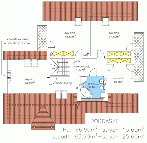 Projekt domu BS-11 z senioratką pow. 184,7 m2