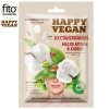 Happy Vegan maska tkaninowa do twarzy, regenerująca, Argan & Bawełna 25 ml