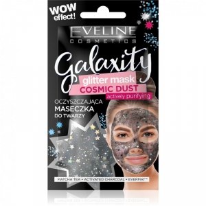 Eveline Galaxity Glitter Mask Oczyszczająca Maseczka do twarzy Cosmic Dust   5mlx2