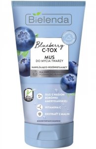 Bielenda Blueberry C-TOX Mus do mycia twarzy nawilżająco-rozświetlający  135g