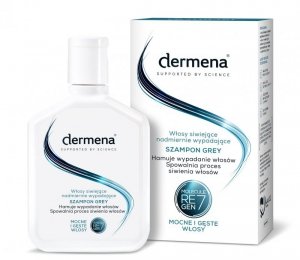 Dermena Supported By Science Szampon do włosów siwiejących hamujący wypadanie Grey  200ml