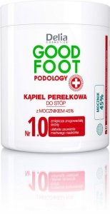 Delia Cosmetics Good Foot Podology Nr 1.0 Kąpiel perełkowa do stóp 45% mocznika  200g