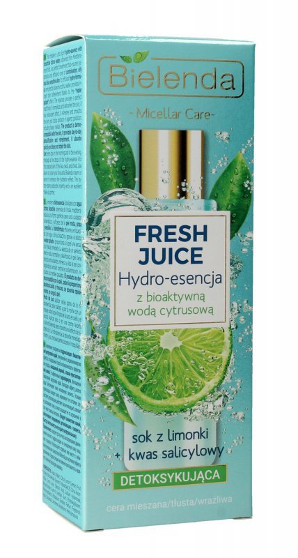 Bielenda Fresh Juice Hydro-esencja detoksykująca z wodą cytrusową Limonka 110ml
