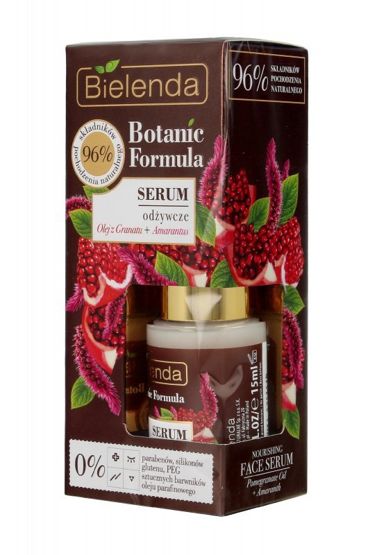 Bielenda Botanic Formula Olej z Granatu+Amarantus Serum odżywcze na dzień i noc  15ml