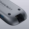 AUKEY CB-C71 aluminiowy HUB USB-C | 8w1 | RJ45 Ethernet 10/100/1000Mbps | 3xUSB 3.1 | HDMI 4k@30Hz | SD i microSD | USB-C Power 