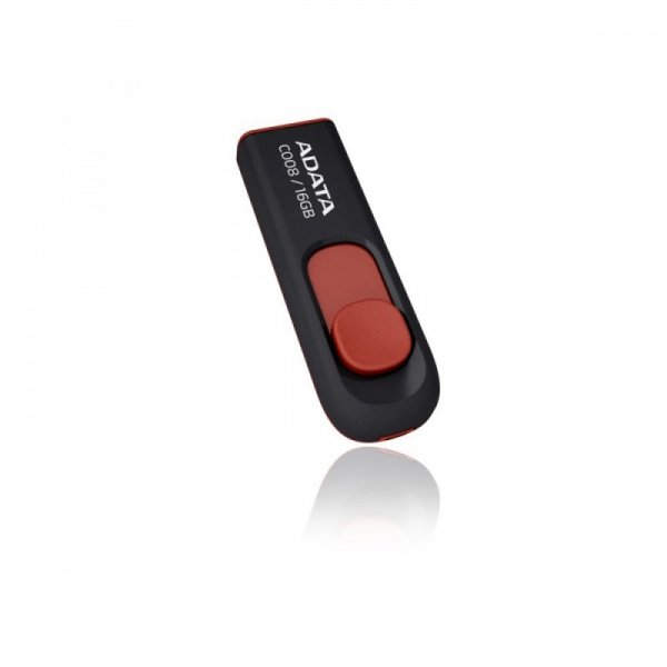 Adata Pendrive DashDrive Classic C008 16GB USB2.0 czarno-czerwony