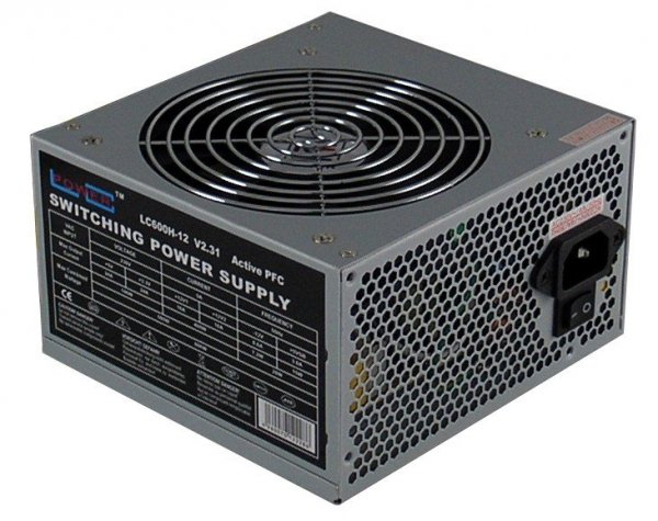 LC-POWER ZASILACZ 600W LC600H-12 V2.31 120mm 4x SATA 2x PATA 2x PCIe Active PFC