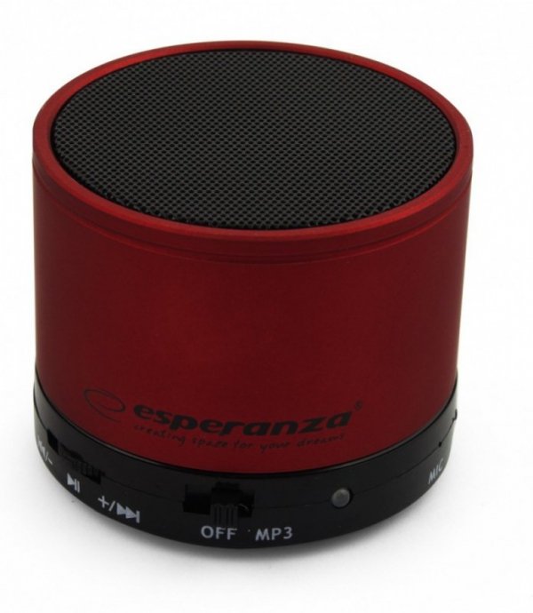 Esperanza Głośnik bluetooth RITMO Czerwony EP115C