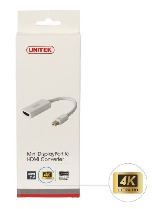 Unitek Adapter mini DisplayPort- HDMI 4K; Y-6331