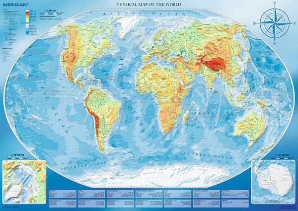 Trefl Puzzle 4000 elementów - Wielka mapa fizyczna świata