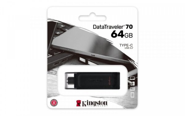 Kingston Pendrive DT70/64GB USB-C 3.2 Gen1