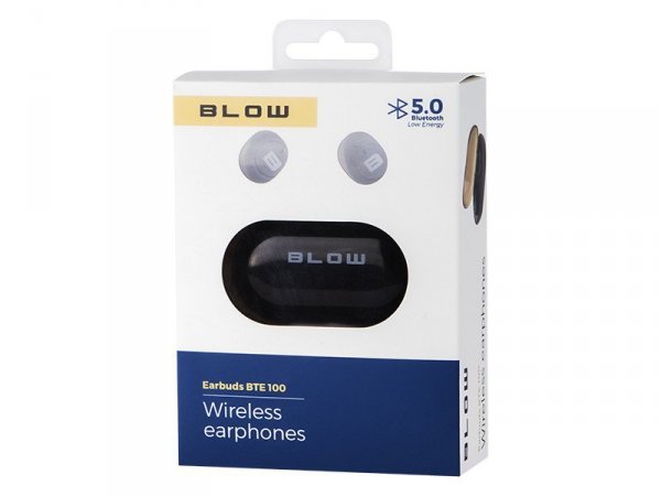 BLOW Słuchawki BTE 100 Bleutooth Earbuds czarne