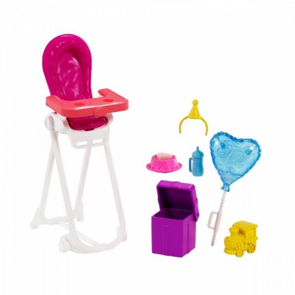 Mattel Lalka Barbie Skipper Klub Opiekunek Krzesełko Mini Urodziny GRP40