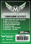 Mayday Games Green Label Card Game Size Sleeves (63.5x88mm) - 100 pack