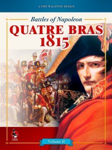 Battles of Napoleon: Volume II - QUATRE BRAS 1815 / WARTENBURG 1813 Mounted map