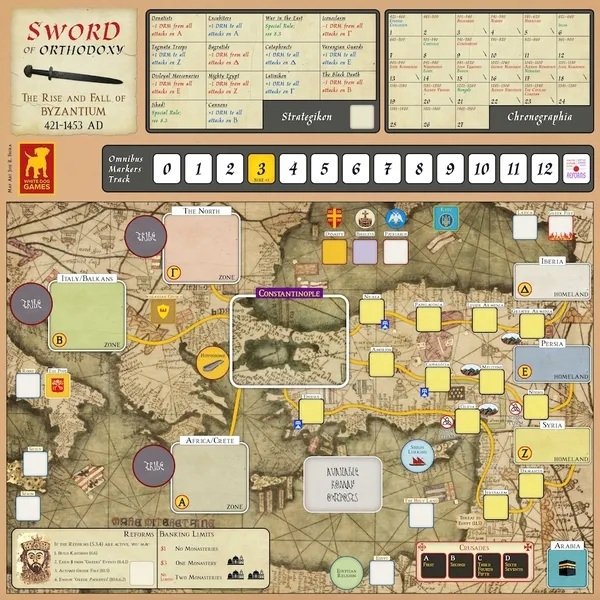 Sword of Orthodoxy canvas map 11&quot; x 17&quot;