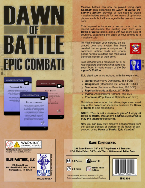 Dawn of Battle: EPIC Combat Expansion