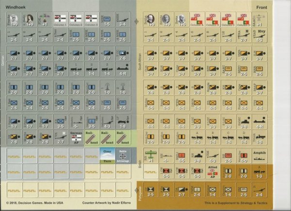 Strategy &amp; Tactics #313 Windhoek Southwest Africa 1914-15