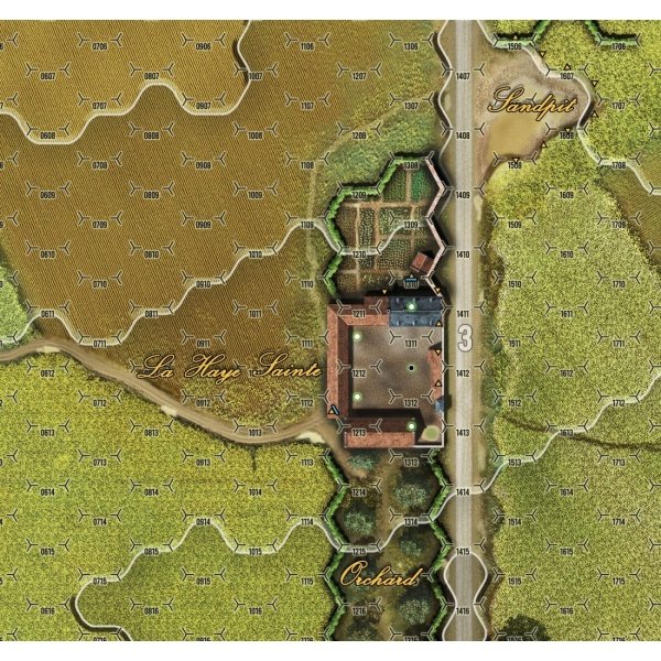 Close Quarter Battles - Waterloo - Premium Canvas Maps