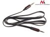 Przewód Maclean, Jack 3.5mm, Płaski, Metalowy wtyk, 2m, Czarny, MCTV-695 B