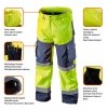 Spodnie robocze ostrzegawcze softshell, żółte, rozmiar S