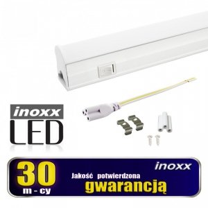 Świetlówka led liniowa t5 150cm 22w on/off ciepła 3000k lampa natynkowa zintegrowana z oprawą