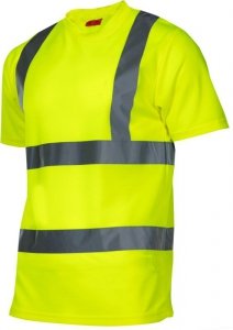 Koszulka t-shirt ostrzegawcza, żółta, 3xl, ce, lahti