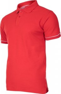 Koszulka polo, 220g/m2, czerwona, l, ce, lahti