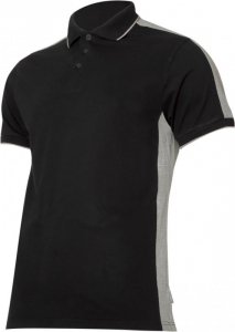 Koszulka polo  190g/m2, czarno-szara, s, ce, lahti