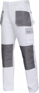 Spodnie biało-szare 100% bawełna, m (50), ce, lahti