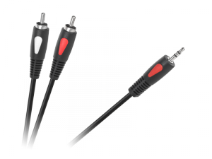 Kabel wtyk jack 3.5 - 2RCA 3.0m Cabletech Eco-Line