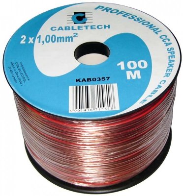 Kabel głośnikowy CCA 1.0mm