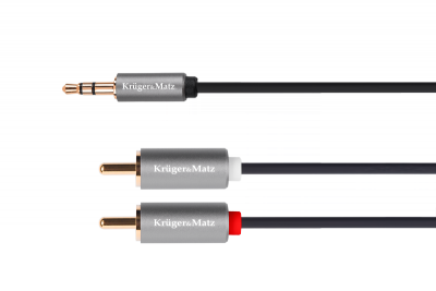 Kabel jack 3.5 wtyk stereo - 2RCA 3m Kruger&Matz Basic