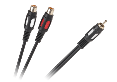 Kabel 1RCA-2 gniazda RCA  25cm