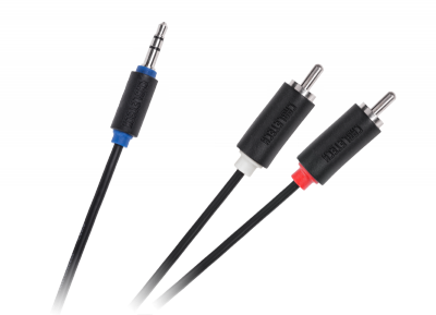 Kabel Jack 3.5-2RCA 1.0m Cabletech standard