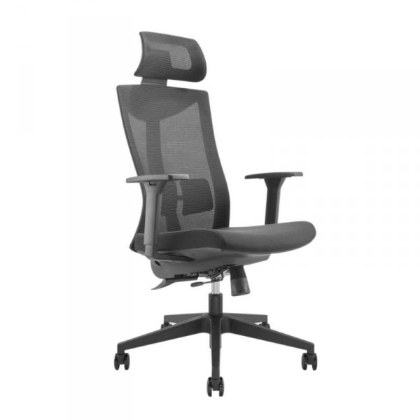 Fotel biurowy ergonomiczny premium z wysokim oparciem Ergo Office,  max 150kg, ER-414