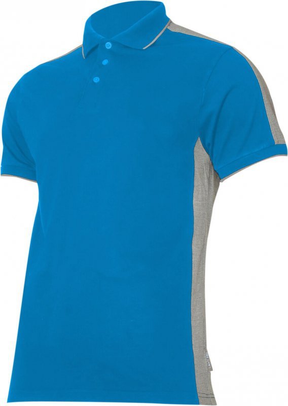 Koszulka polo  190g/m2, niebiesko-szara, "l", ce, lahti