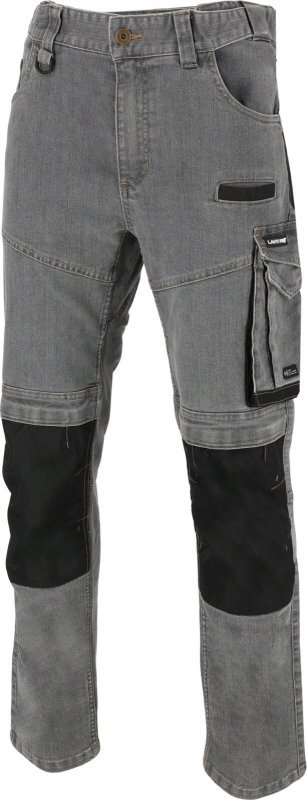 Spodnie jeansowe szare stretch ze wzmocn., "xl", ce, lahti