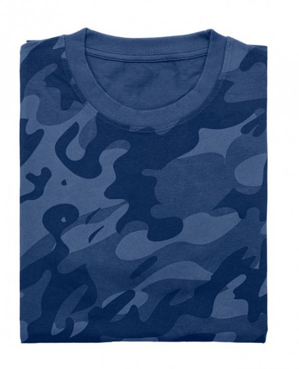T-shirt roboczy Camo Navy, rozmiar S