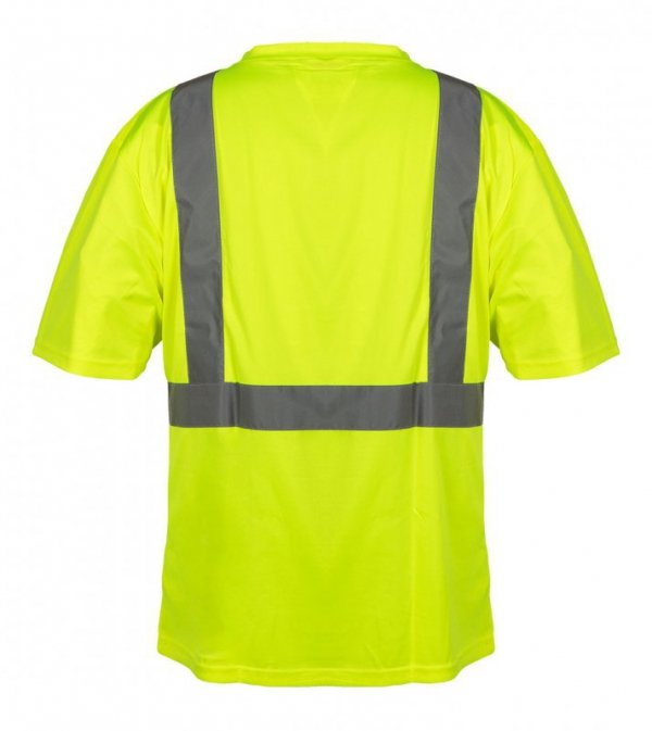 T-shirt ostrzegawczy, żółty, rozmiar XL