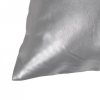 2-częściowy zestaw poduszek, PU, 60x60 cm, srebrny