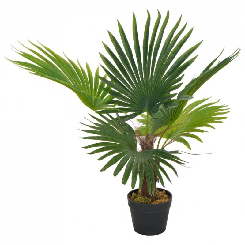 Sztuczna palma z doniczką, zielony, 70 cm
