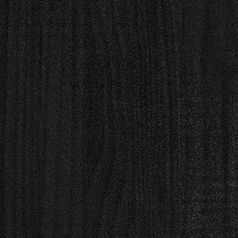 Rama łóżka, czarna, lite drewno sosnowe, 120 x 200 cm