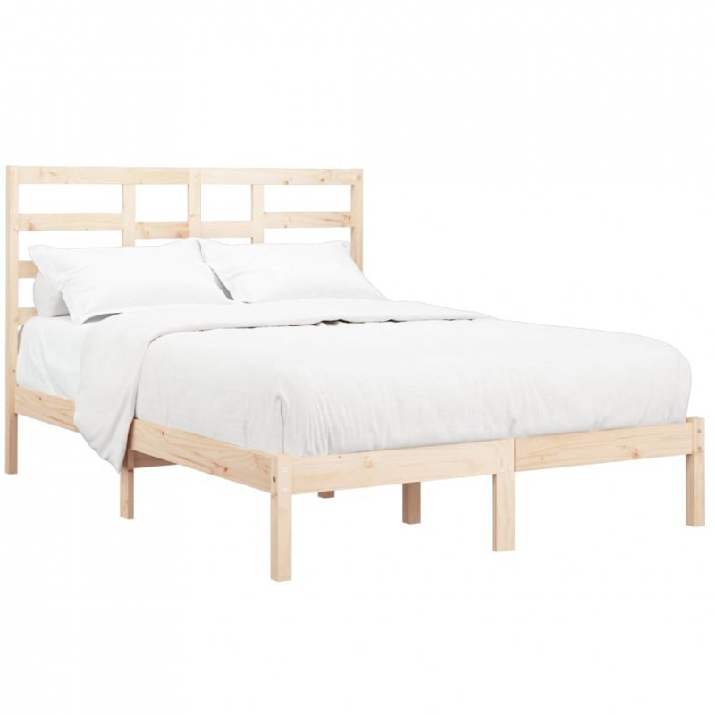 Rama łóżka z litego drewna, 120x190 cm, podwójna