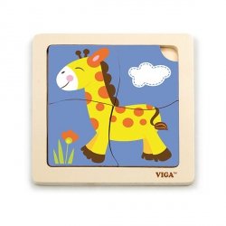 Viga 51319 Puzzle na podkładce - Żyrafa