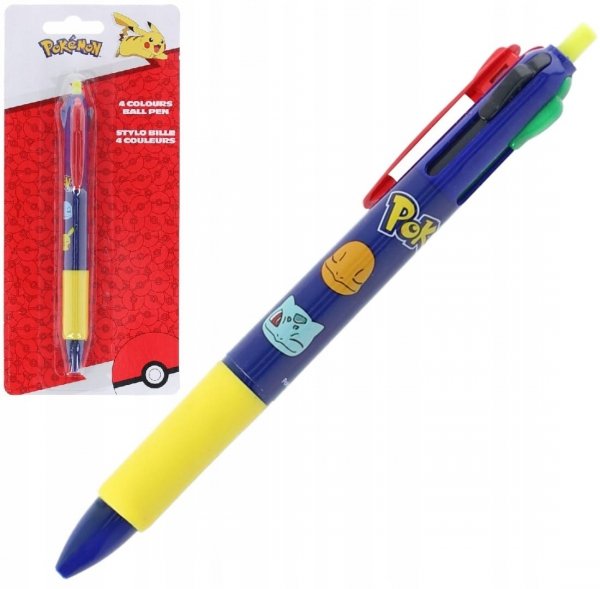 Czterokolorowy Długopis 4w1 Pokemon Bulbasaur