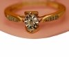 Pierścionek R.14 diamenty 9/0.09ct złoto 585 
