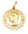 Medalik koronka Fatima złoto 585 