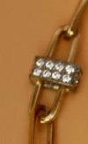 Naszyjnik future  3D pierścienie 46cm złoto585 wamart